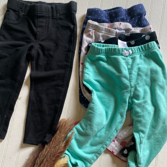 Bottoms 5 Pcs Bundle Baby Girl Pants Sweat Pants Jogger Leggings 1824